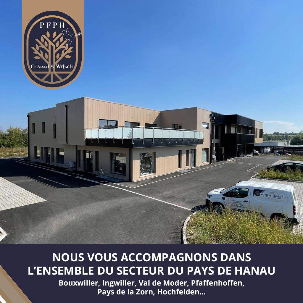 Organisation d’obsèques au Pays de Hanau : Notre accompagnement dans l'ensemble des communes du secteur (Bouxwiller, Ingwiller, Neuwiller-lès-Saverne, Pfaffenhoffen, Obermodern, Hochfelden, Printzheim